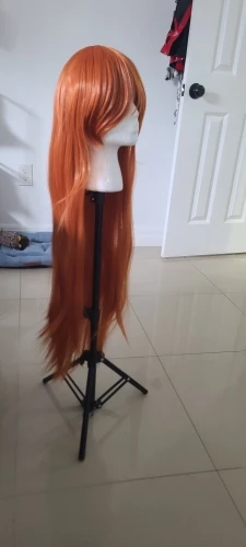 Foto de un comprador: Peluca naranja larga de Orihime para tu cosplay de Bleach