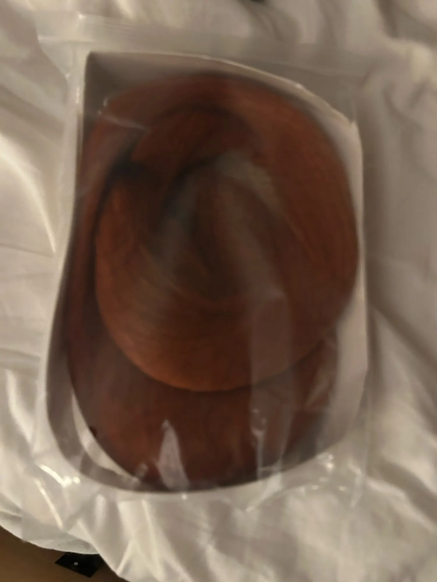 Foto de un comprador: Peluca naranja larga de Orihime para tu cosplay de Bleach