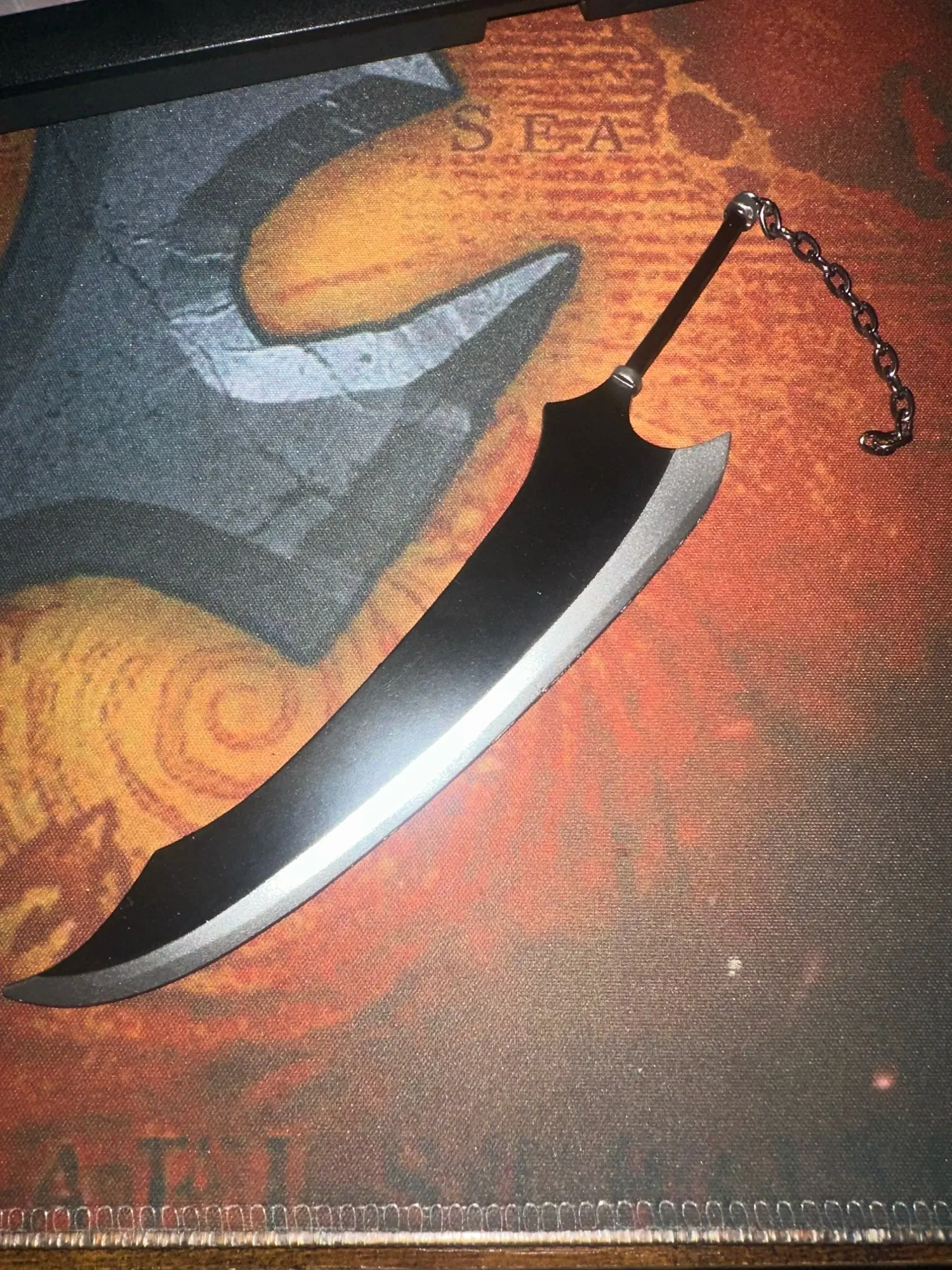 Foto de un comprador: Llavero de BLEACH con espada metálica de 14 cm