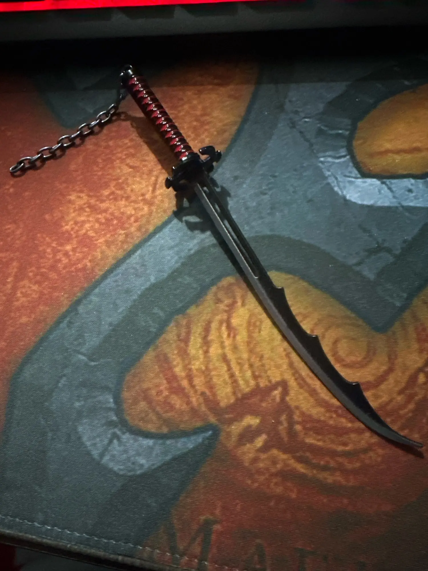 Foto de un comprador: Llavero de BLEACH con espada metálica de 14 cm