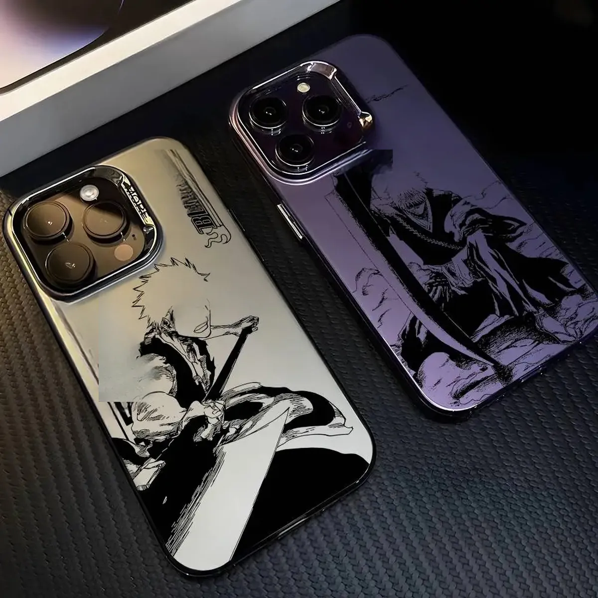 B-Bleachs K-Kurosaki Ichigo Funda de teléfono iPhone 11 a 17 – vue 2
