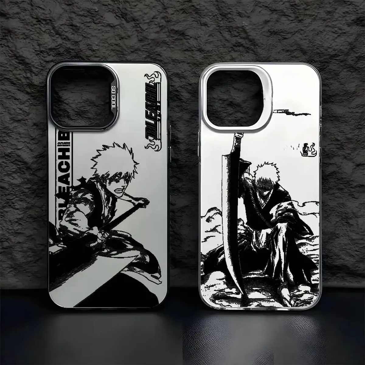 B-Bleachs K-Kurosaki Ichigo Funda de teléfono iPhone 11 a 17 – vue 3