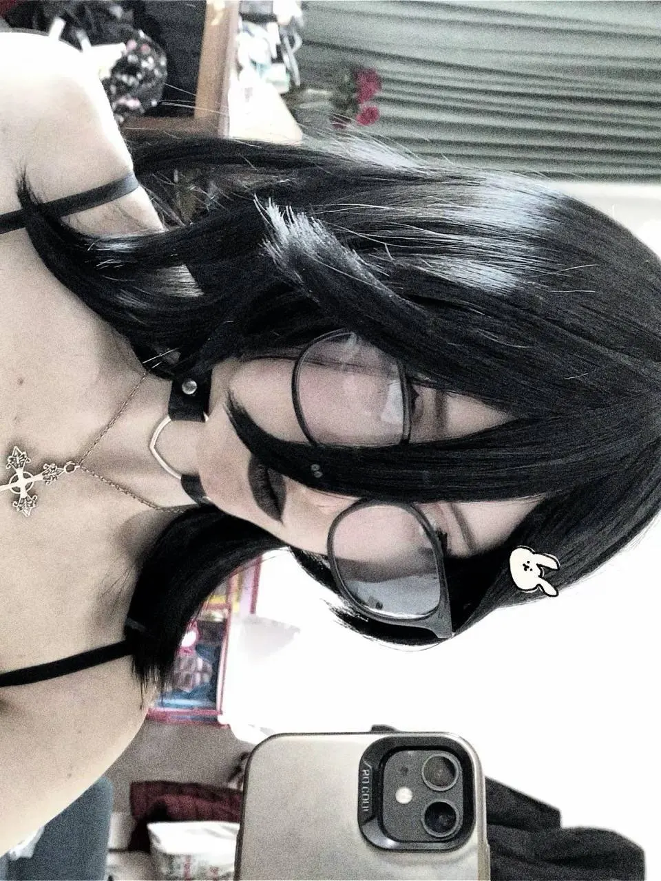 Foto de un comprador: Peluca corta y rizada de Rukia para tu cosplay de Bleach