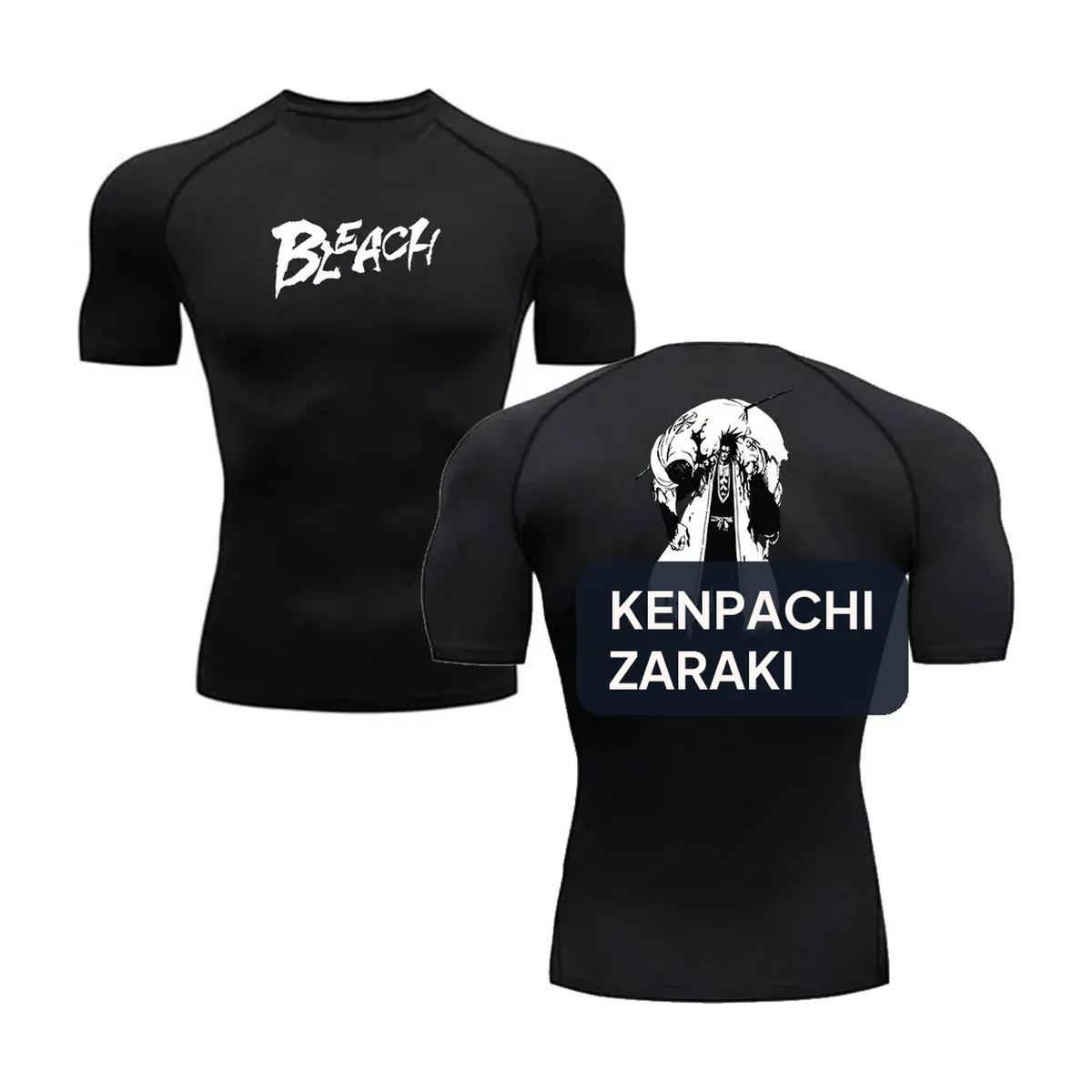 Camiseta de Anime Bleach para hombre, estilo deportivo – noir modèle 10