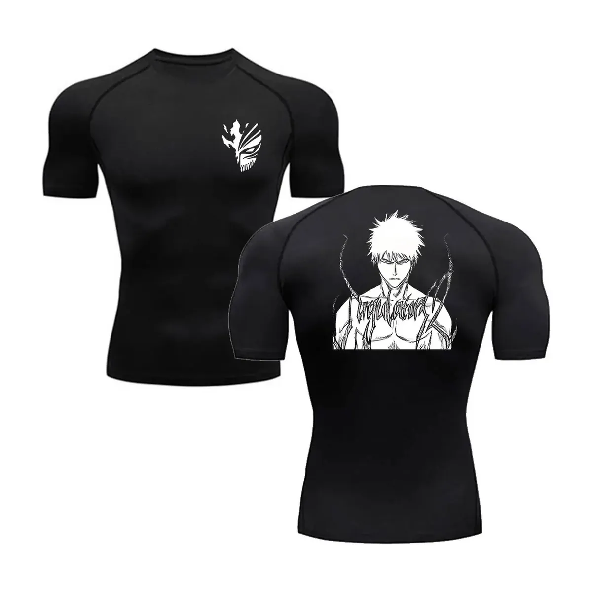 Camiseta de Anime Bleach para hombre, estilo deportivo – noir modèle 11