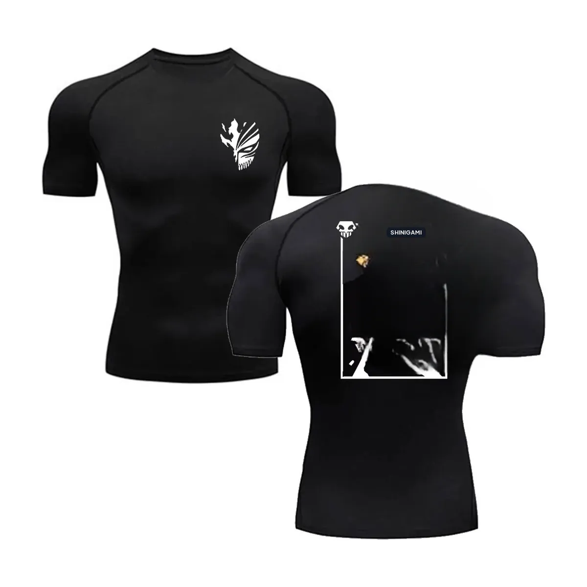 Camiseta de Anime Bleach para hombre, estilo deportivo – noir modèle 12
