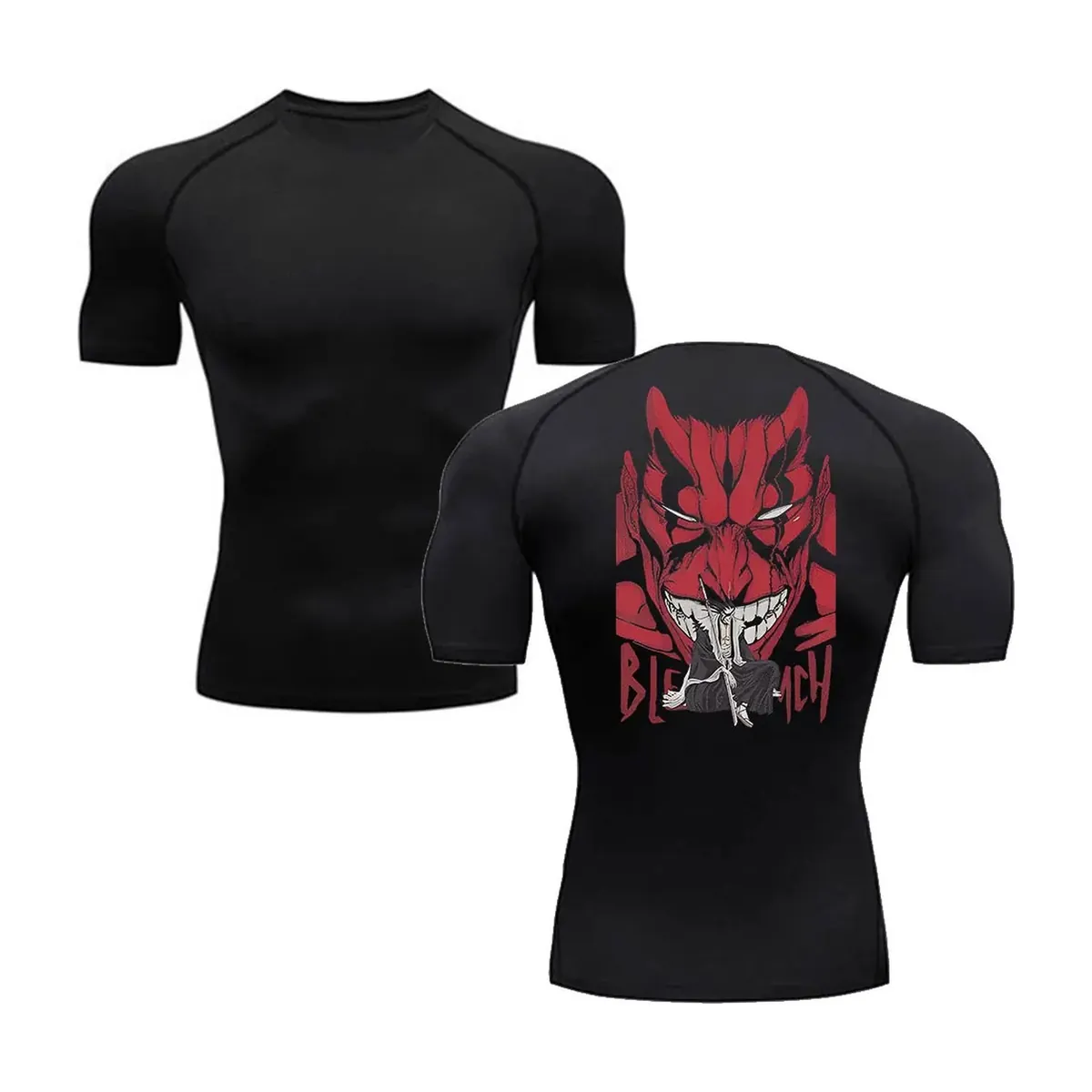 Camiseta de Anime Bleach para hombre, estilo deportivo – noir modèle 6