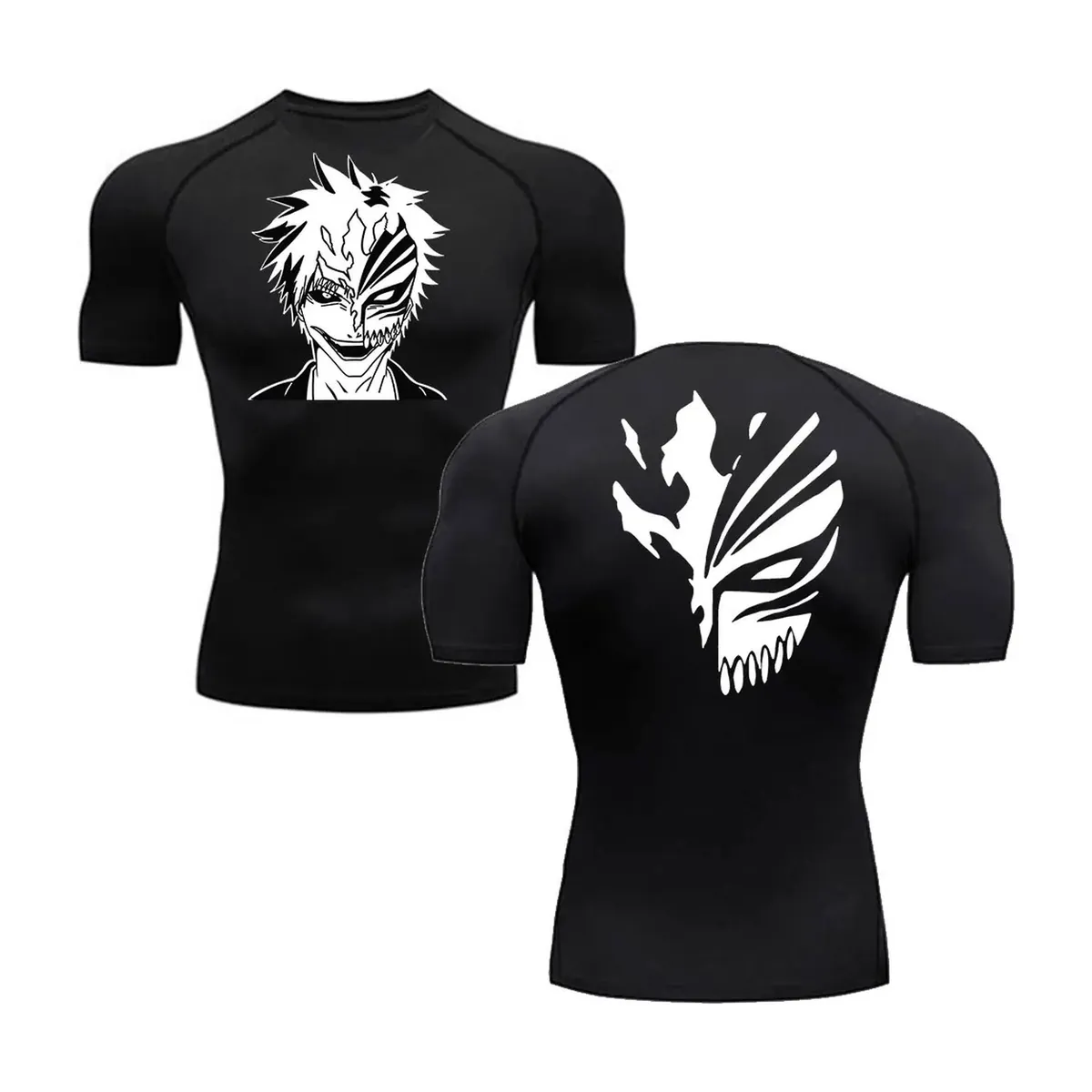 Camiseta de Anime Bleach para hombre, estilo deportivo – noir modèle 7