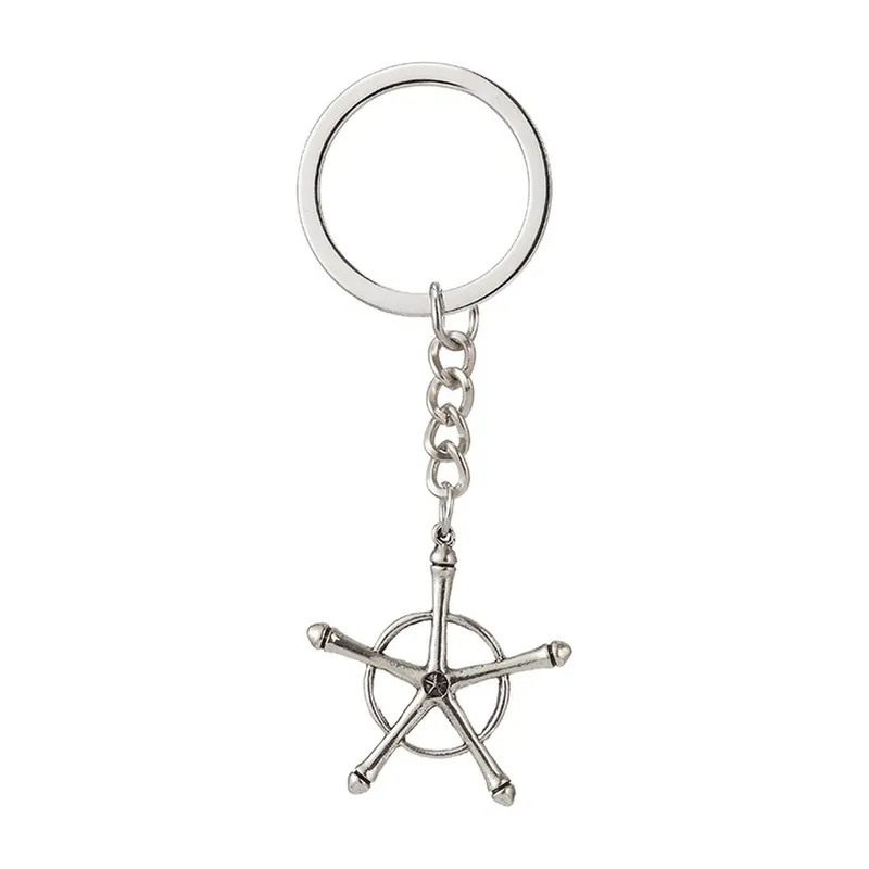 Collar Quincy plateado con colgante estrella de Bleach – Cadena de cincuenta centímetros