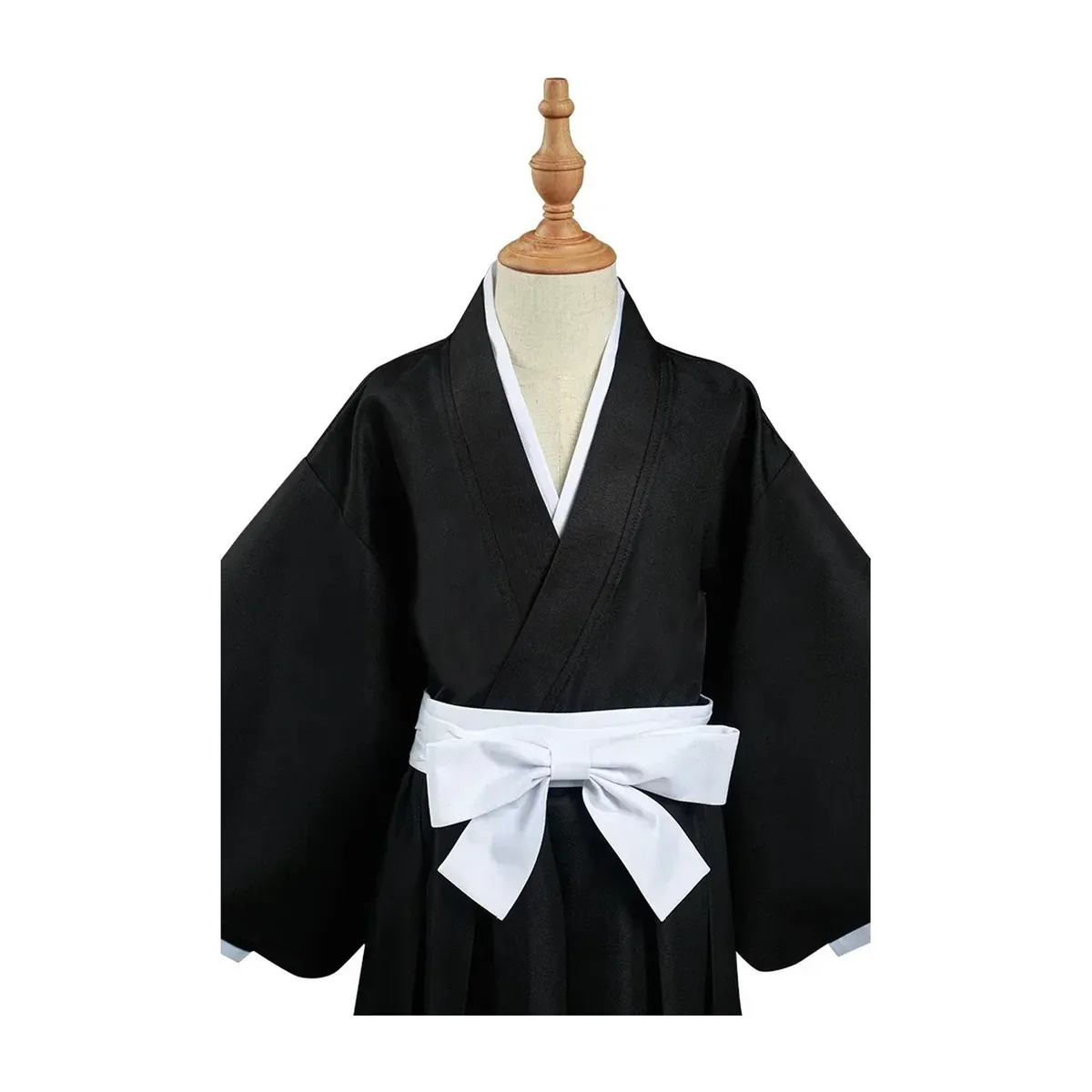 Disfraz de Cosplay de Bleach para Halloween, tenida negra de shinigami – vue 6