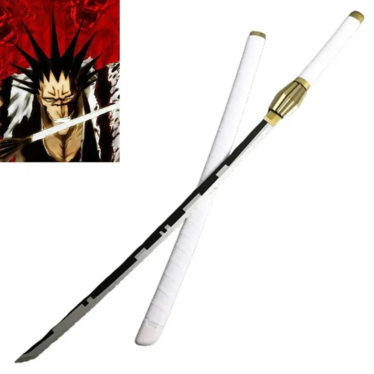 Espada Katana de Madera de 43 Pulgadas 110 cm, cosplay Bleach – vue 2