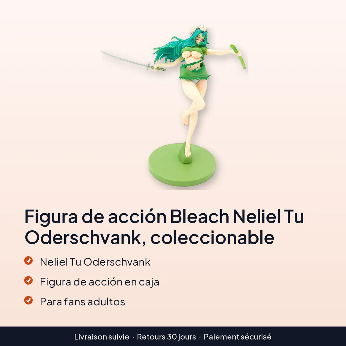 Figura de acción Bleach Neliel Tu Oderschvank, coleccionable : neliel tu oderschvank, figura de acción en caja, para fans adultos