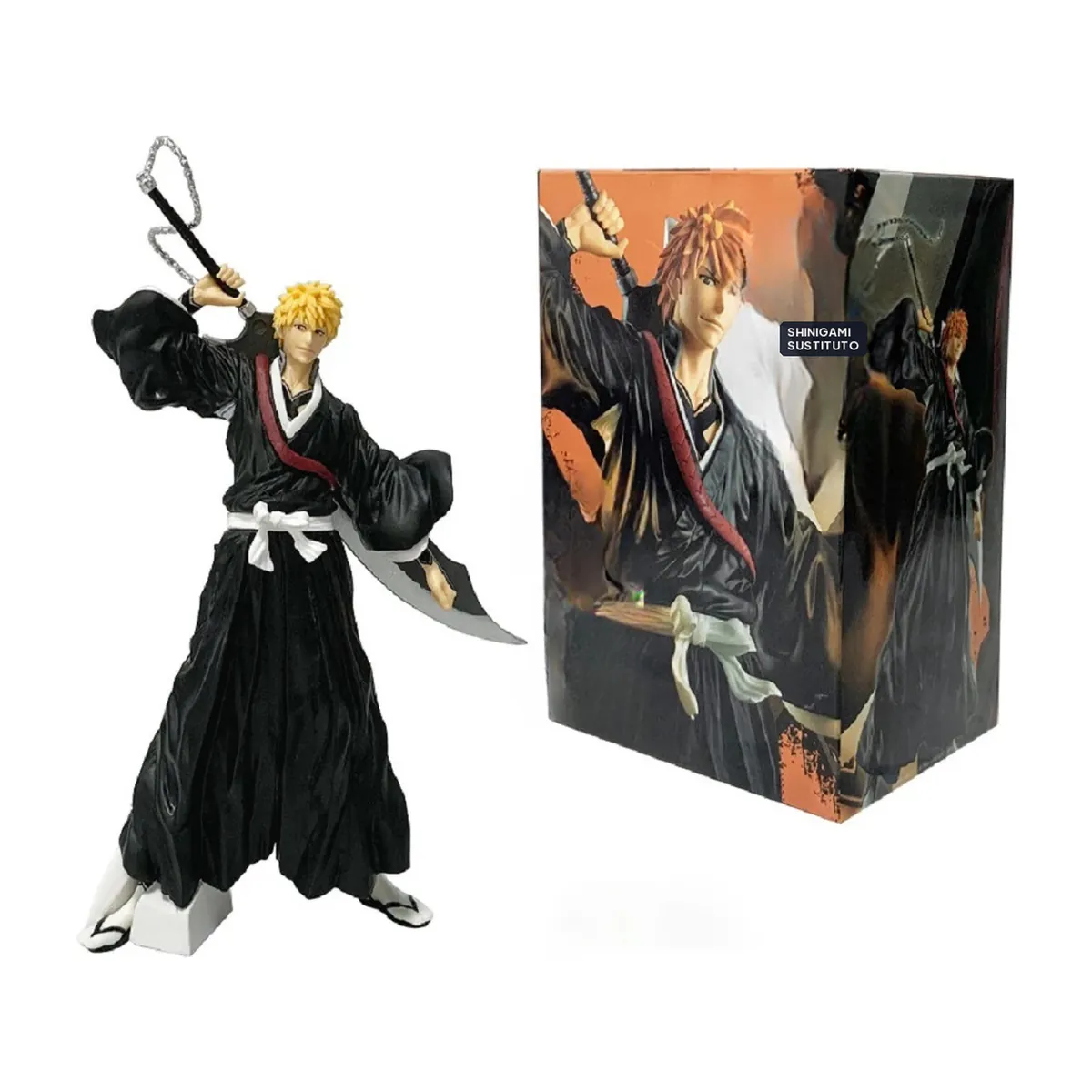 Figura de anime Bleach de 21 cm en PVC, con o sin caja – con caja, 21 cm