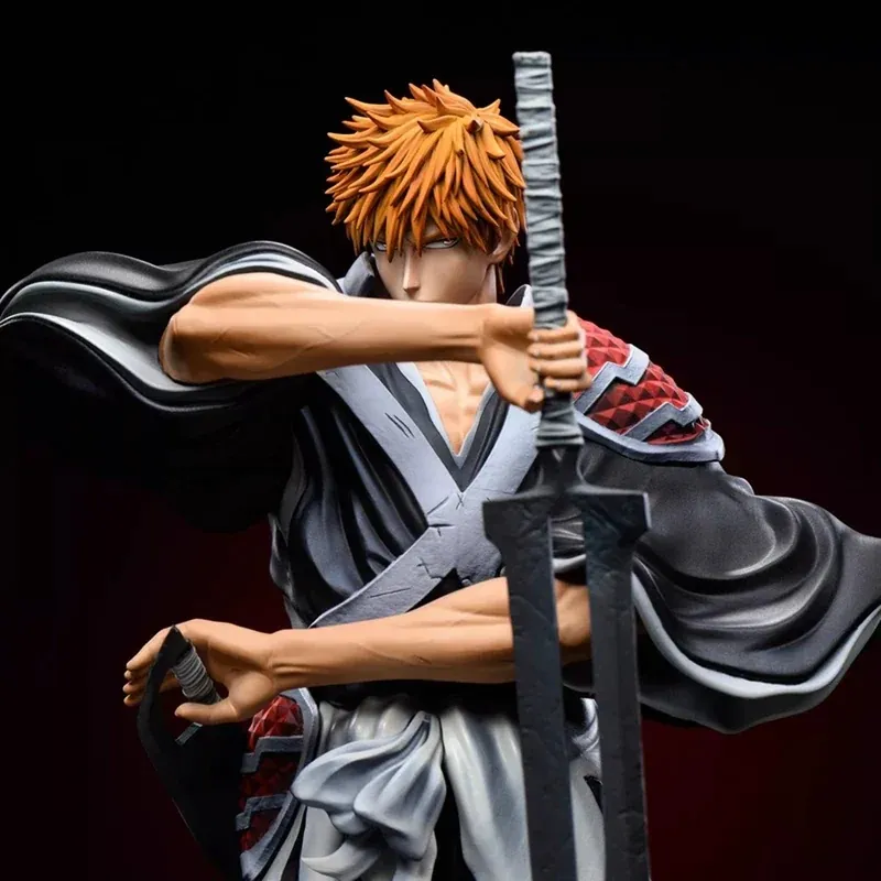 Figura de Ichigo Kurosaki de Bleach de 35 cm con doble espada
