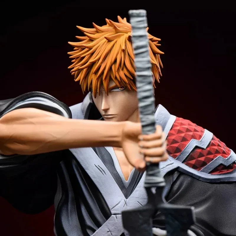 Figura de Ichigo de Bleach de 35 cm con dos espadas – Tamaño para exhibición