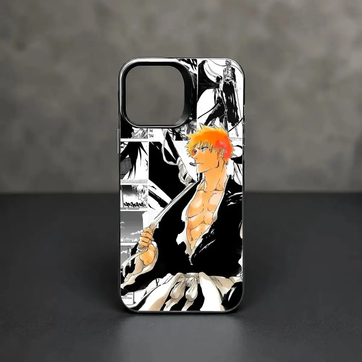 Funda para Teléfono Anime Bleach, iPhone 11 a 17 Pro Max – noir modèle 4