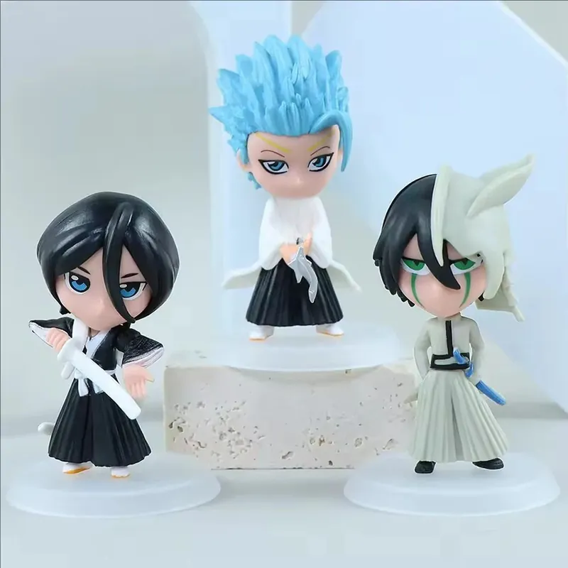 Juego de seis mini figuras de Bleach con sus bases – Un set de escala mini
