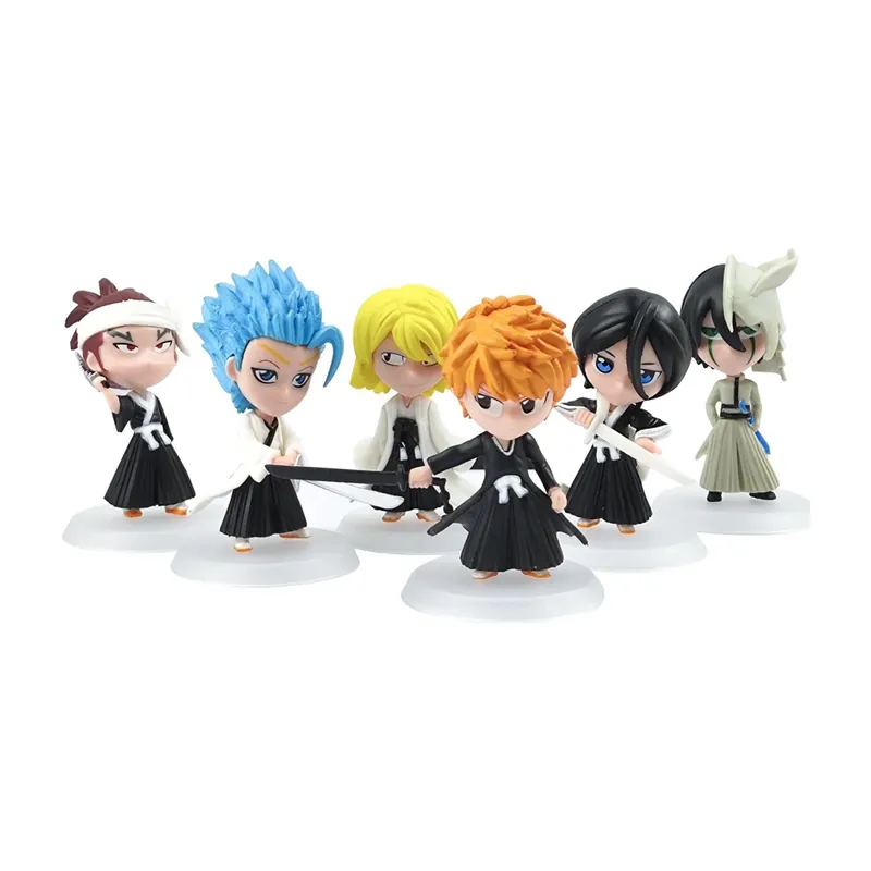Juego de seis mini figuras de Bleach con sus bases – Revisa las seis piezas