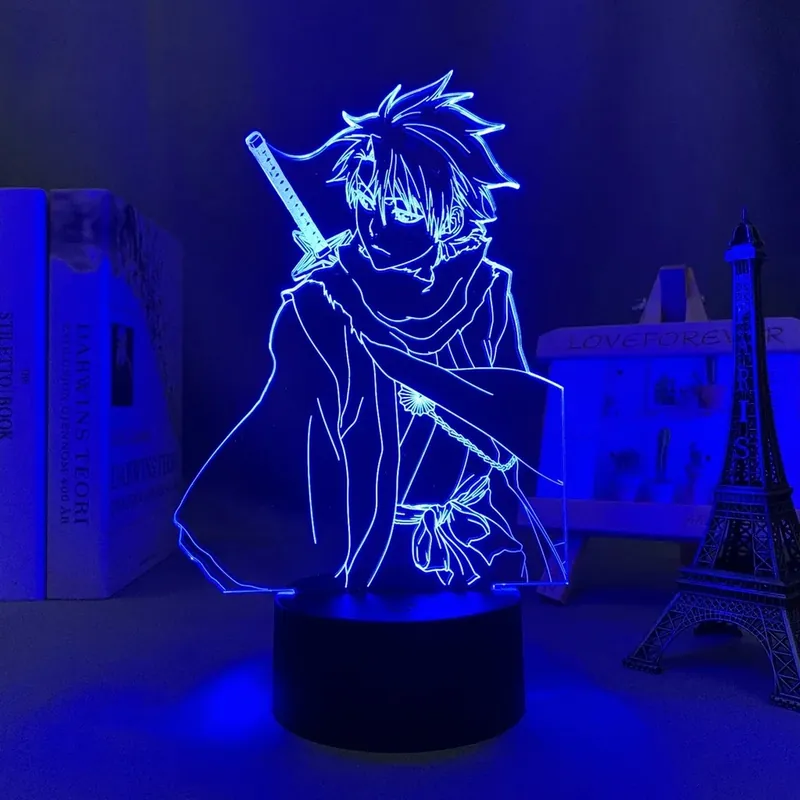 Luz Led de Anime Bleach Toshiro Hitsugaya para dormitorio