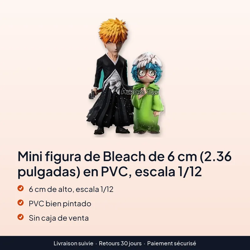Mini figura de Neliel de Bleach en PVC de 6 cm – Presentación sin caja