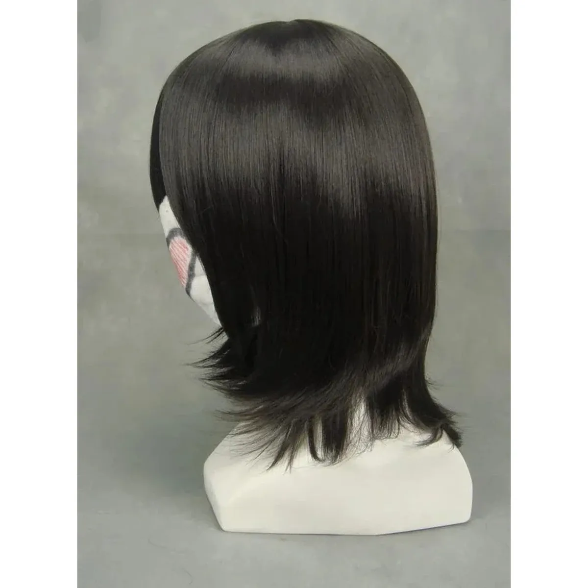 Peluca de Cosplay Rukia Kuchiki corta y rizada de pelo sintético – vue 4