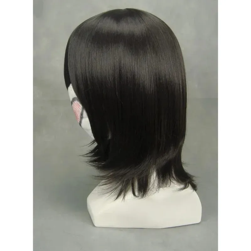 Peluca corta y rizada de Rukia para tu cosplay de Bleach – Ajusta el fleco a tu rostro