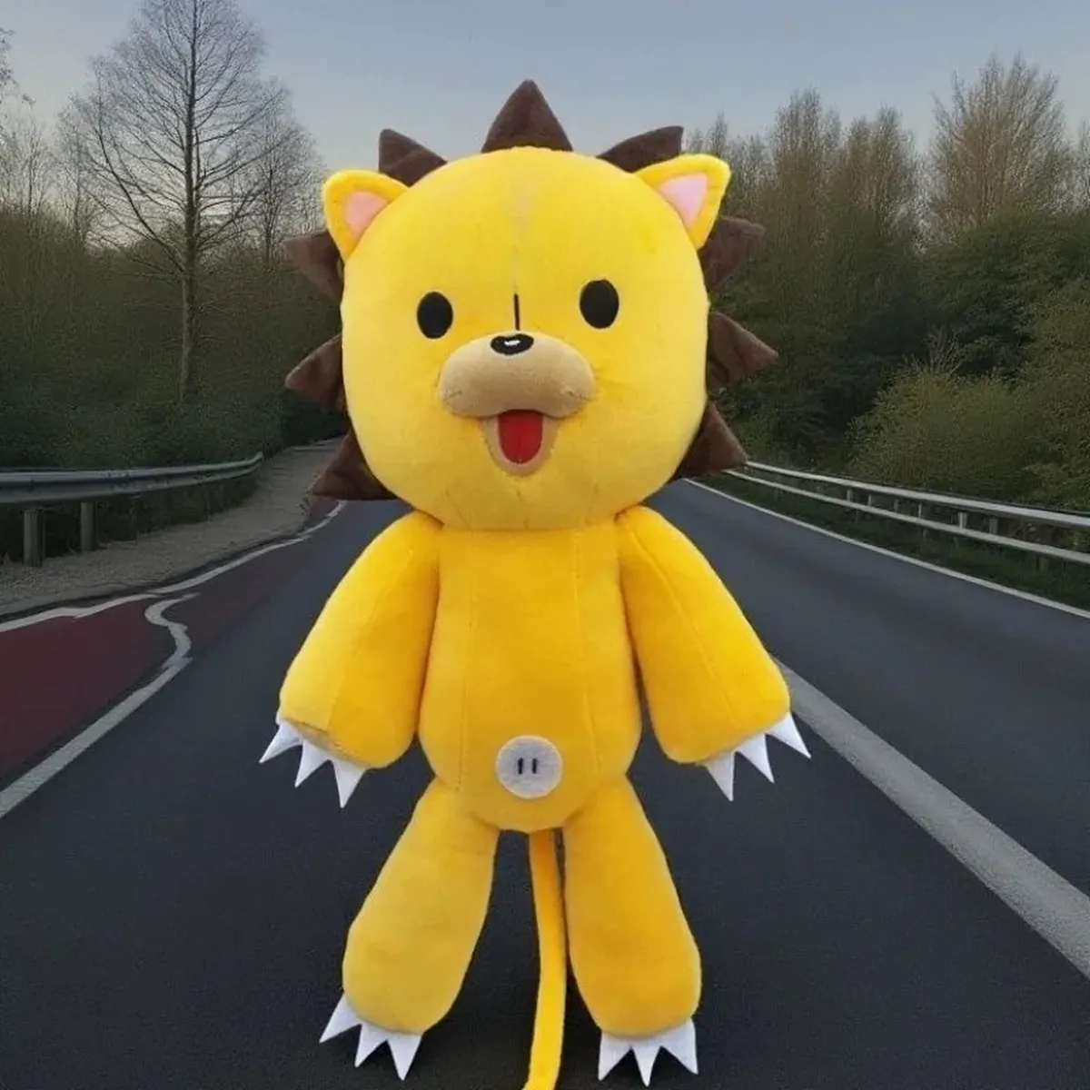 Peluche de Kon de BLEACH de 38 cm con cola de alambre – vue 2