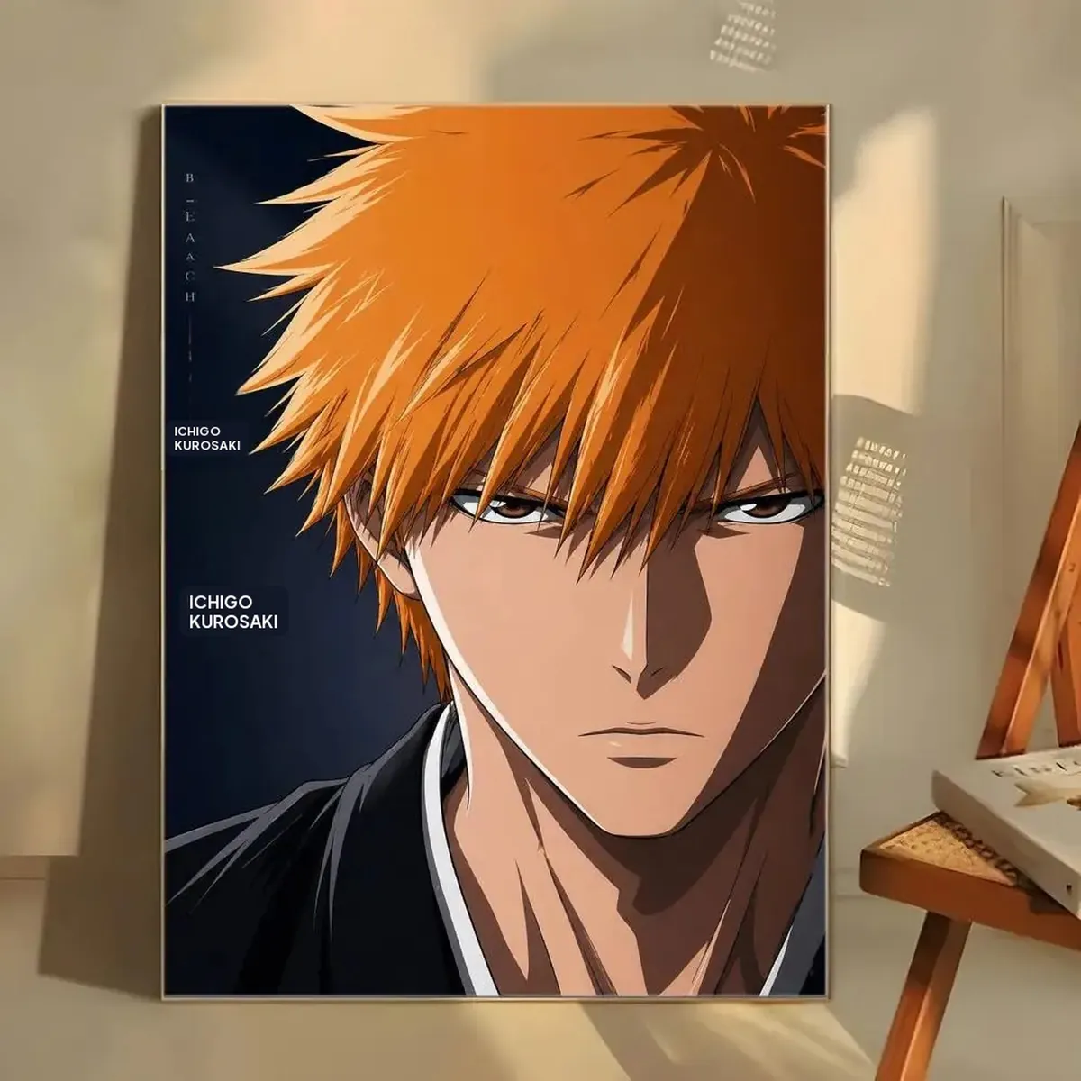 Póster de Anime de Fantasía Oscura B-Bleach Adhesivo Decorativo – blanco 13