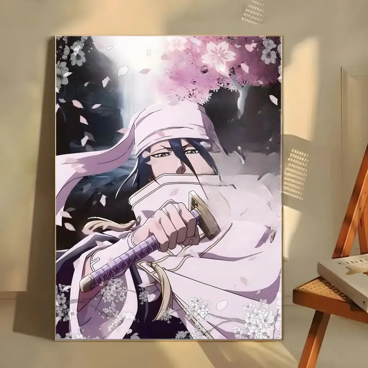 Póster de Anime de Fantasía Oscura B-Bleach Adhesivo Decorativo – blanco 24