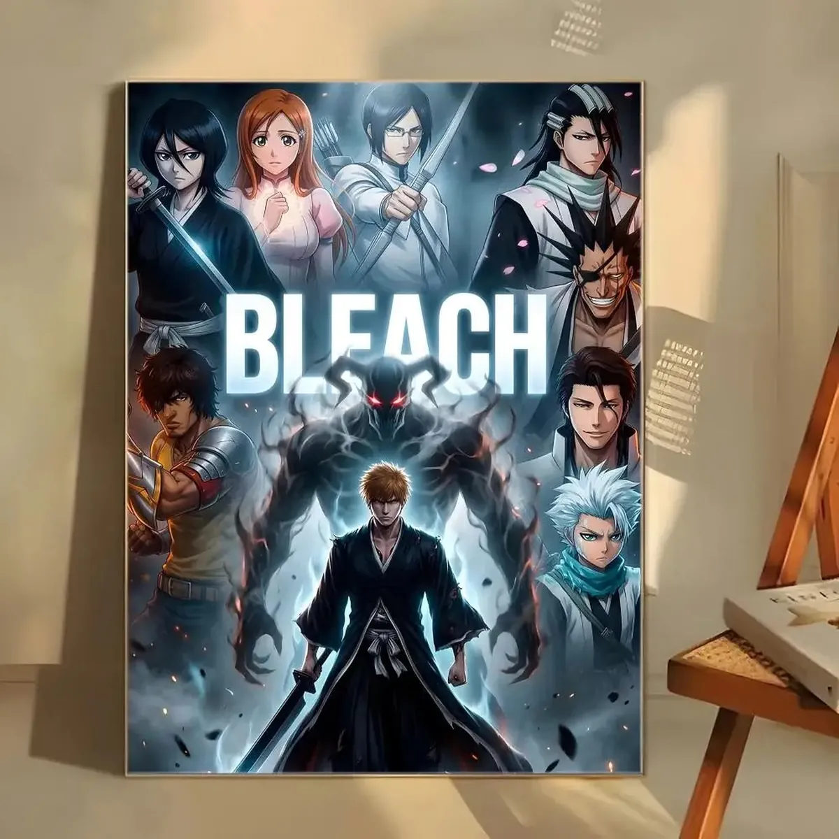 Póster de Anime de Fantasía Oscura B-Bleach Adhesivo Decorativo – blanco 26