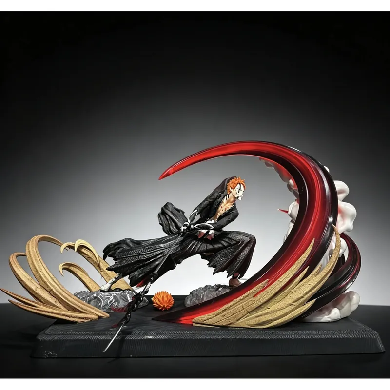 Serie Bleach: figura realista de Ichigo Kurosaki con espada, 32 cm
