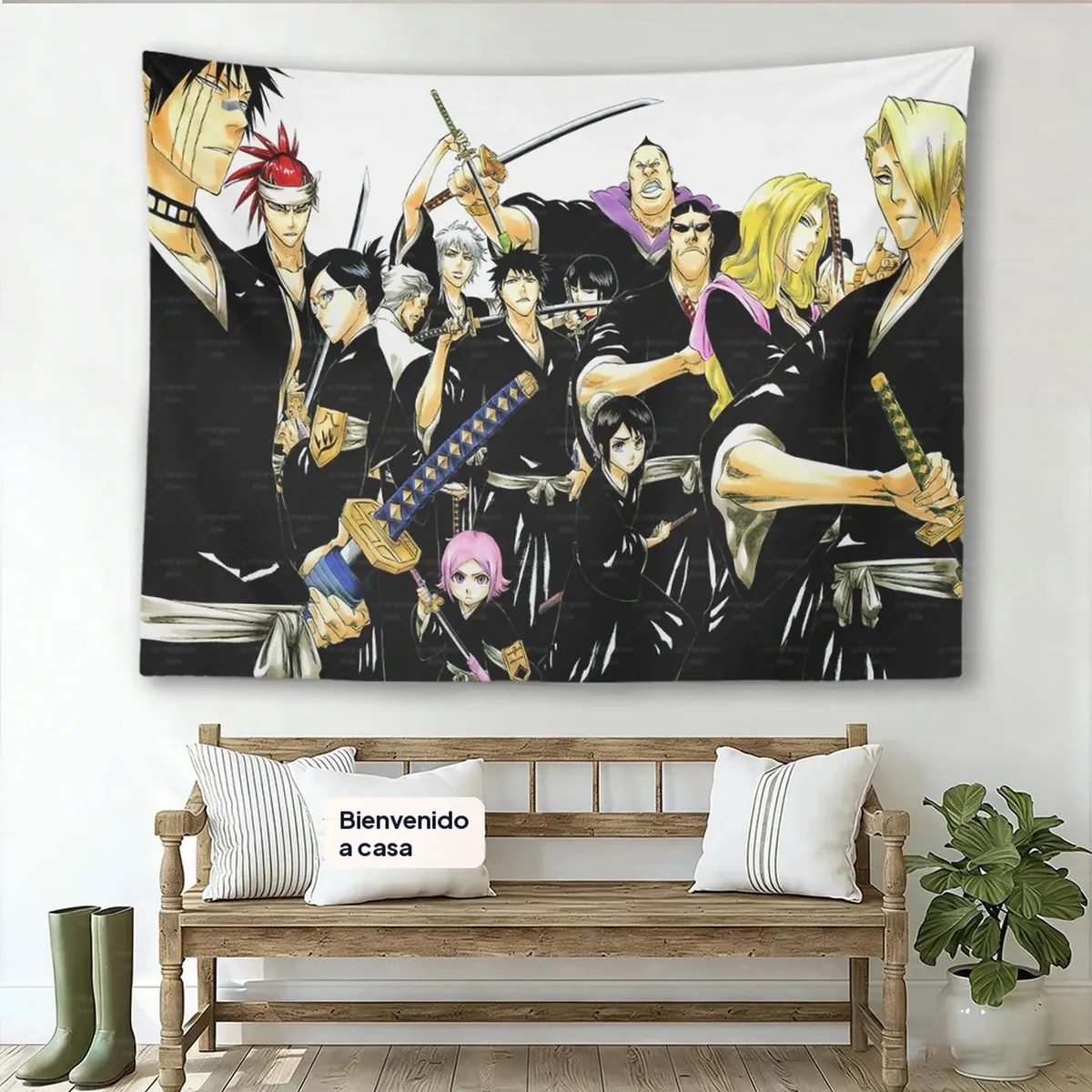 Tapiz de Anime Bleach Ichigo K-Kurosaki para pared – vue 2