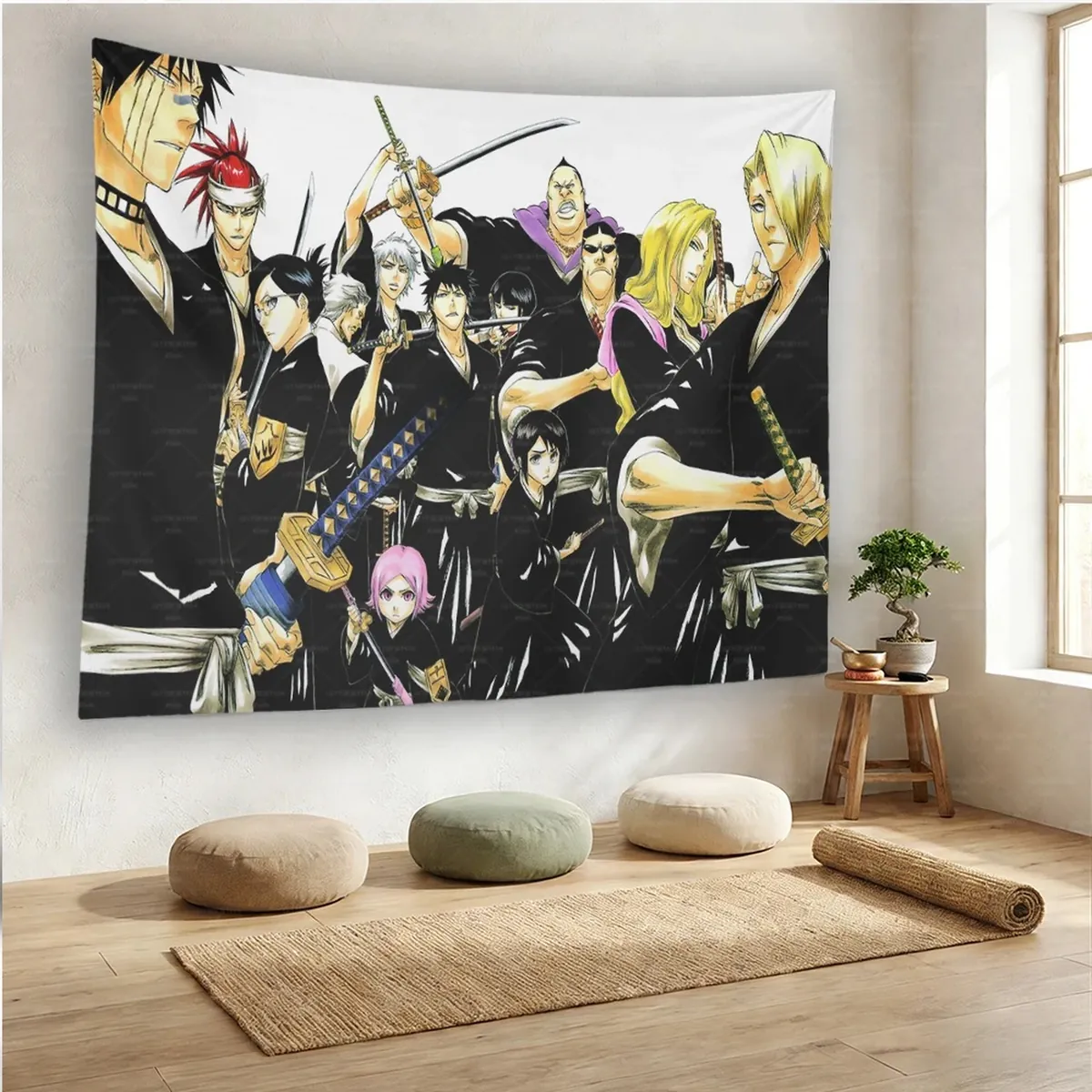 Tapiz de Anime Bleach Ichigo K-Kurosaki para pared – vue 3