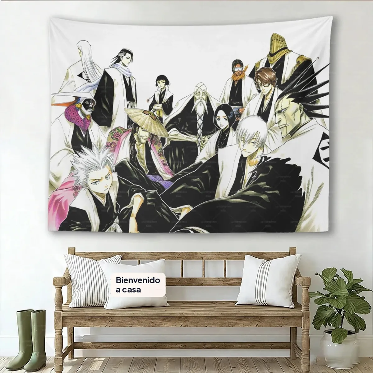 Tapiz de Anime Bleach Ichigo K-Kurosaki para pared – vue 6