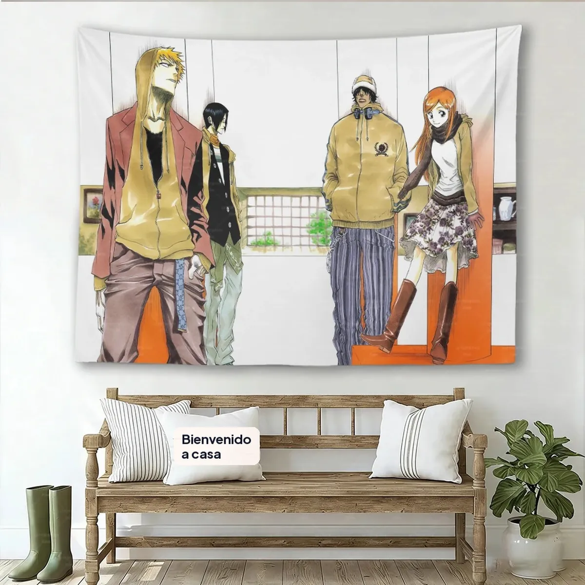Tapiz de Anime Bleach Ichigo K-Kurosaki para pared – 11 gt