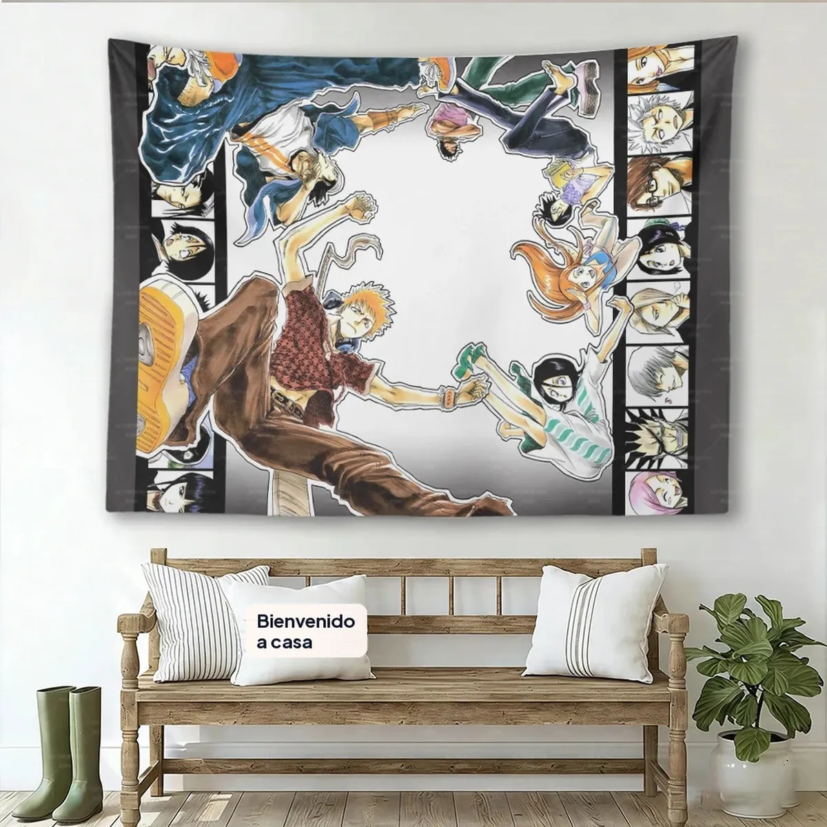 Tapiz de Anime Bleach Ichigo K-Kurosaki para pared – 13 gt