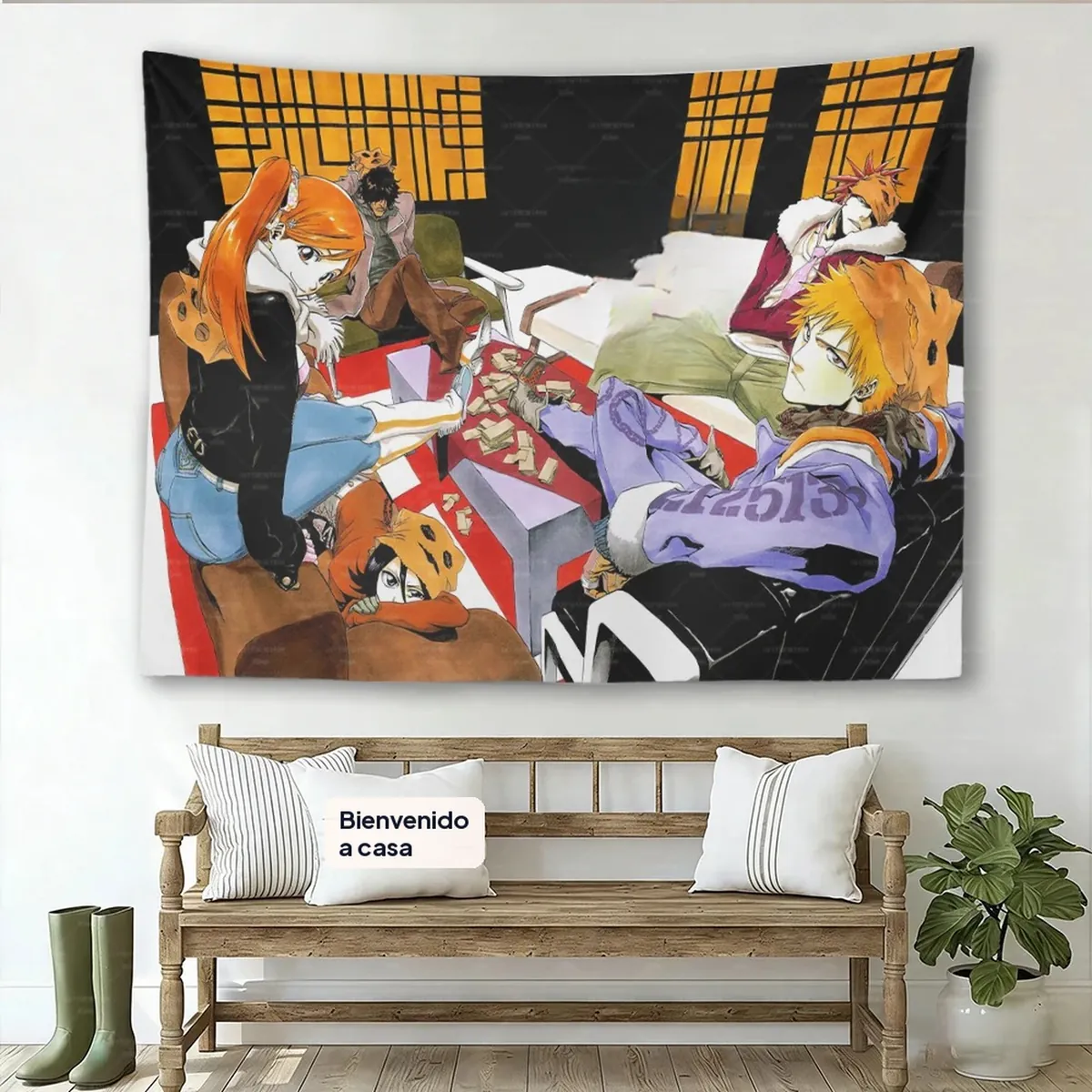Tapiz de Anime Bleach Ichigo K-Kurosaki para pared – 15 gt