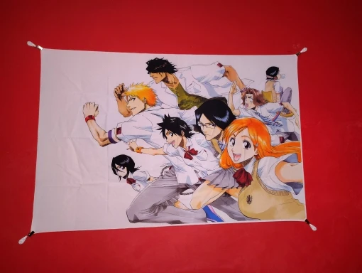 Foto de un comprador: Tapiz de Bleach con Ichigo para decorar tu pared